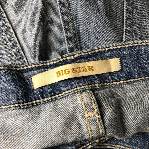 Big Star 31 Womens Light Wash Straight Leg Denim Jeans - Picture 4 of 6